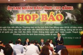 Cao Bằng nhận danh hiệu Công viên địa chất toàn cầu tháng 11 Cao Bằng nhận danh hiệu Công viên địa chất toàn cầu tháng 11