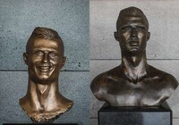 Ronaldo được thay tượng sau khi lập hat-trick tại World Cup