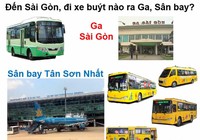 Đến Sài Gòn, đi tuyến buýt nào ra ga, sân bay?