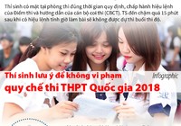 Thí sinh lưu ý để không vi phạm quy chế thi THPT Quốc gia 2018