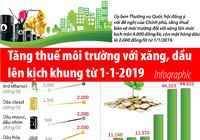 Tăng thuế môi trường với xăng, dầu lên kịch khung từ 1-1-2019