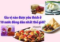 Gia vị nào được yêu thích ở 10 nước đông dân nhất thế giới?