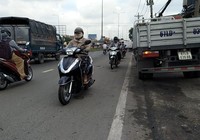 Hoảng với chạy ngược chiều trên Quốc lộ 1A