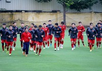 Thầy trò Park Hang-seo tươi tỉnh dưới cái lạnh Hà Nội tê tái