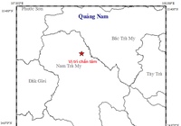 Quảng Nam xảy ra 2 trận động đất liên tiếp
