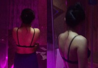 Tiếp viên massage không mặc áo, cởi nội y đấm bóp cho khách