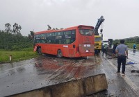 Thêm vụ tai nạn do ổ gà trên Quốc lộ 1 đoạn qua Phú Yên