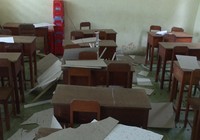 Sập la phông, 20 học sinh bị thương