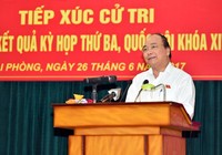Tiếp xúc cử tri, Thủ tướng trả lời về nhiều vấn đề nóng