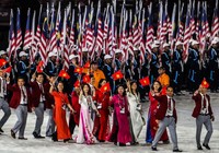 Đoàn thể thao Việt Nam diễu hành khai mạc SEA Games 29
