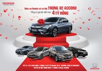 “Mua xe Honda, cơ hội trúng xe Accord”