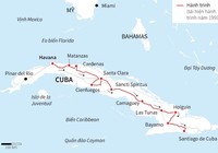 Cuba rước tro cốt lãnh tụ Fidel về Santiago de Cuba