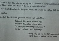 Nghe Tổng chủ biên sách Ngữ văn 7 nói về việc dịch 'Nam quốc sơn hà'