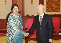 Tổng Bí thư tiếp Chủ tịch Quốc hội Bangladesh