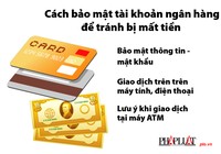 Cách bảo mật tài khoản ngân hàng để tránh bị mất tiền