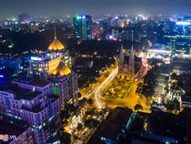 Đêm Sài Gòn đẹp rực rỡ nhìn từ trên cao