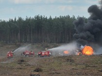 Trực thăng Mi-28 rơi ở triển lãm hàng không Nga