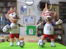 Thầy giáo về hưu làm linh vật World Cup...