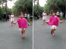 Ngỡ ngàng trước màn nhảy dây điêu luyện của...