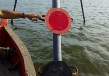 Đã khắc phục biển cảnh báo trên đầm Thị Nại
