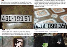 Tìm và nhặt biển số xe sau mưa ngập nóng trên mạng xã hội