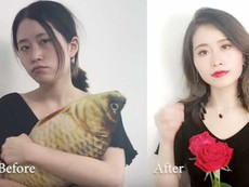 'Thánh nữ công sở' trang điểm bằng... đồ ăn