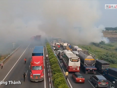 Vụ tai nạn trên cao tốc Long Thành quay bằng Flycam