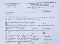 Giáo viên nhận đinh về đề thi môn Hóa năm nay