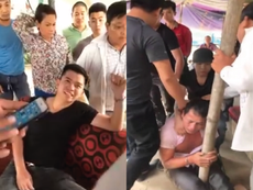 Clip: Xưng công an, còng tay bắt người ở Hà Nội