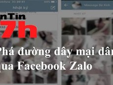 Bản tin 17h: Phá đường dây mại dâm qua Facebook, Zalo