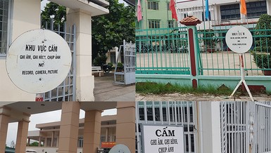 Xã, phường đặt biển cấm chụp ảnh, đúng không?