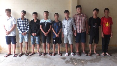 Công an TP Mỹ Tho bắt băng cướp nhí