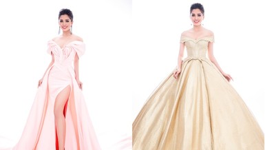Lộ diện 4 chiếc đầm dạ hội Tiểu Vy mang đến Miss World