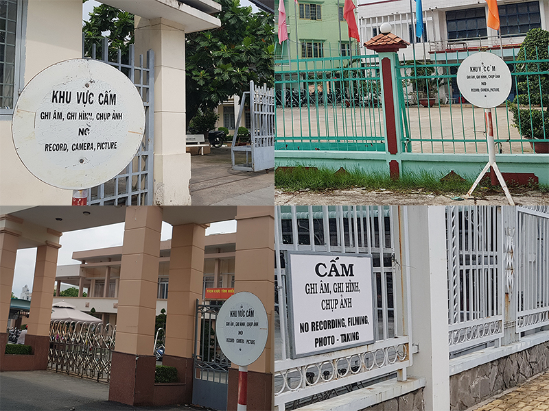 Xã, phường đặt biển cấm chụp ảnh, đúng không?