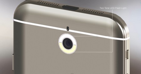 Đèn flash kép được thiết kế bo tròn camera