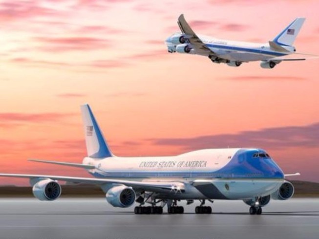 Lộ diện chuyên cơ đặc biệt của Tổng thống Trump