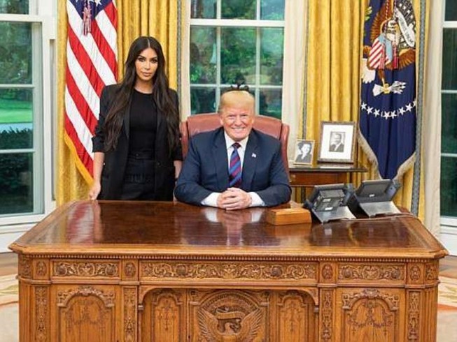 Ông Trump tiếp Kim Kardashian tại Nhà Trắng