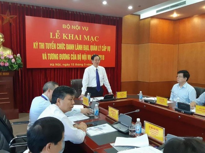 Thi tuyển chức danh lãnh đạo ở Bộ Nội vụ diễn ra như thế nào?