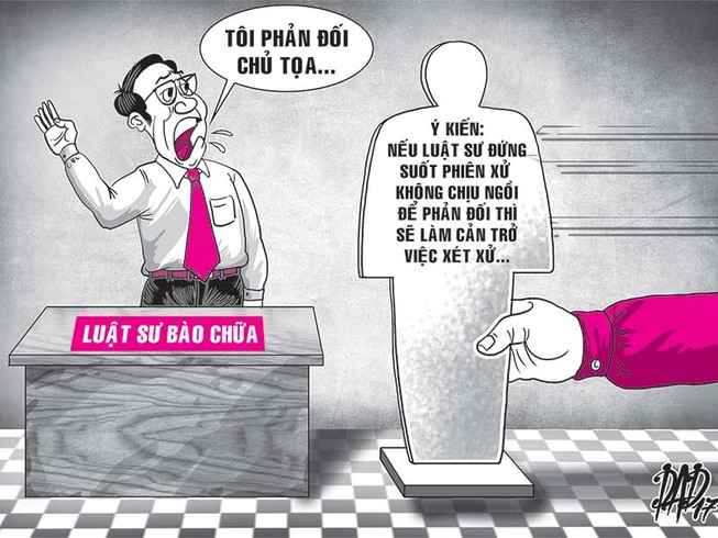 Luật sư đứng để phản ứng tòa, được không?