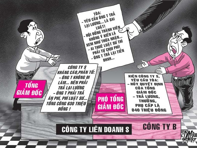 Phó tổng giám đốc đòi 840 triệu tiền lương
