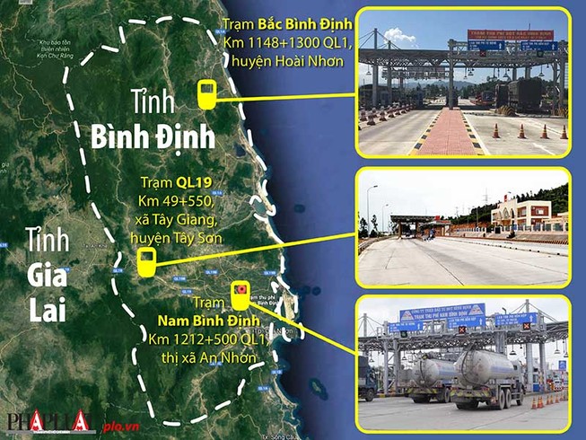 Kiến nghị giảm phí 3 trạm BOT ở Bình Định