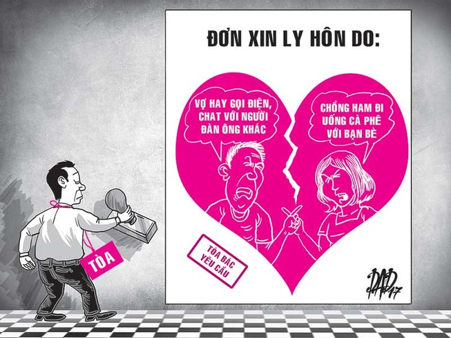 Những vụ ly hôn dở khóc dở cười