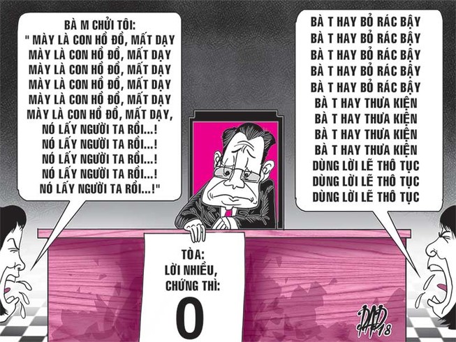 Cự cãi nhau, kiện tổ trưởng tổ dân phố đòi bồi thường