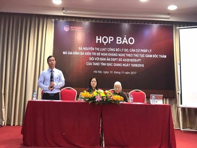 Bà Nguyễn Thị Luật tổ chức họp báo là sai quy định