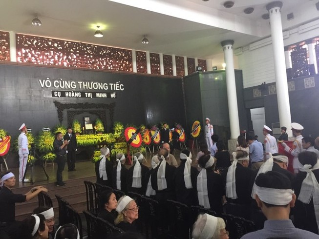 Lễ tang cụ Hoàng Thị Minh Hồ theo nghi thức cấp cao