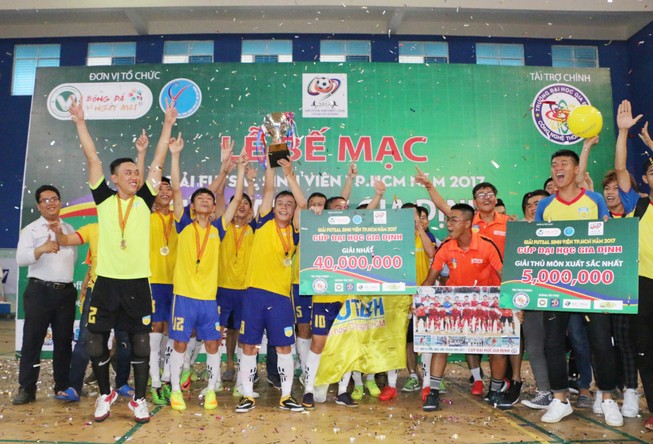 Đại học HUTECH vô địch giải Futsal sinh viên TP.HCM