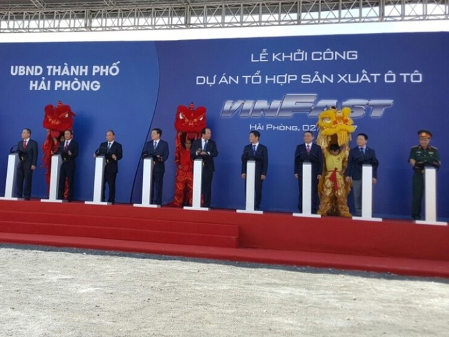 Khởi công nhà máy sản xuất ô tô lớn nhất Việt Nam
