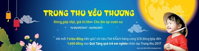 Cùng SCB đón một mùa trung thu yêu thương, ấm áp