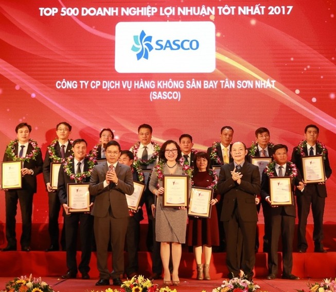SASCO đạt Top 500 doanh nghiệp có lợi nhuận tốt nhất