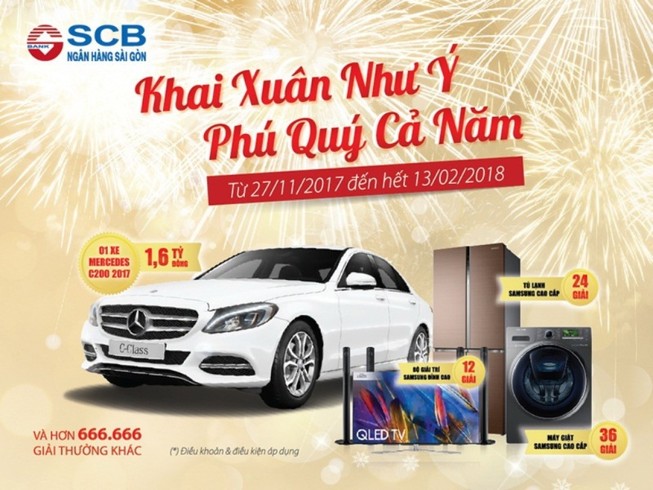 SCB tung khuyến mãi “khủng” lên đến 17 tỉ đồng